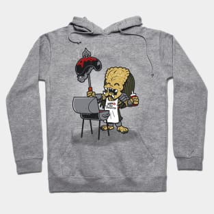 Funny Cute Sci-fi Alien Villain Grilling BBQ Summer Outdoor Hoodie